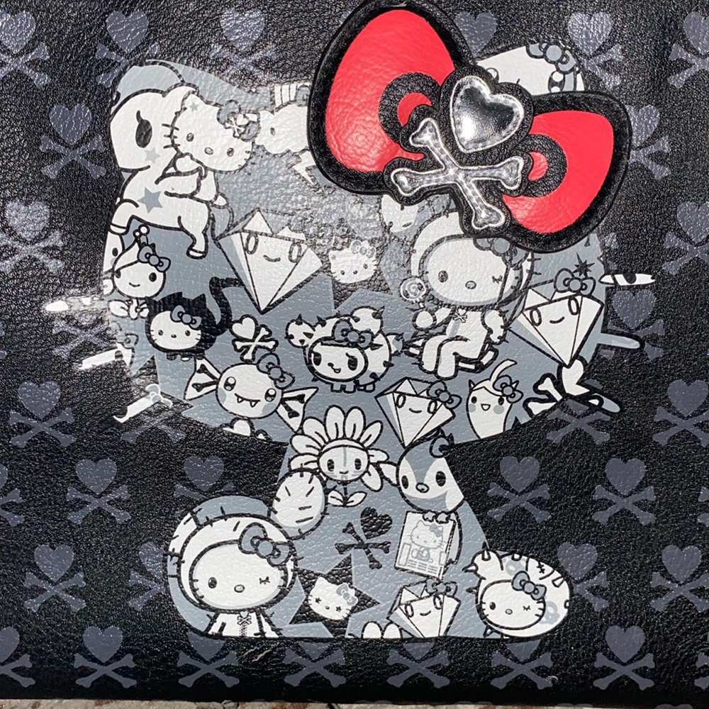 Tokidoki for Hello Kitty duffle bag faux leather